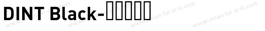 DINT Black字体转换